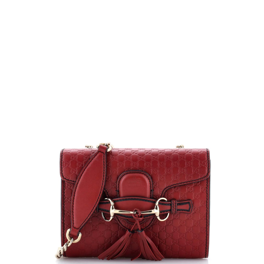 Mini Gucci Emily Chain Flap Bag Microguccissima Leather (1 of 6)