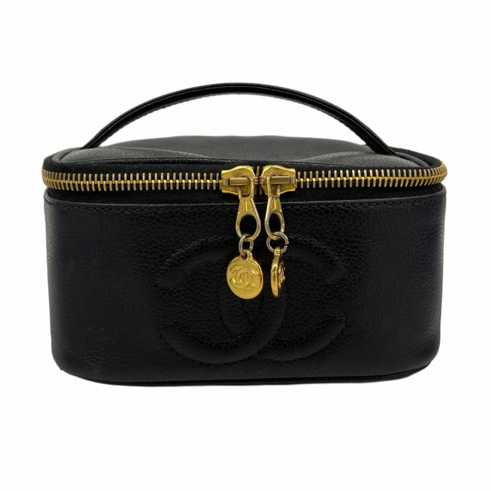 Calfskin Chanel Vanity Bag Grained (1 of 12)