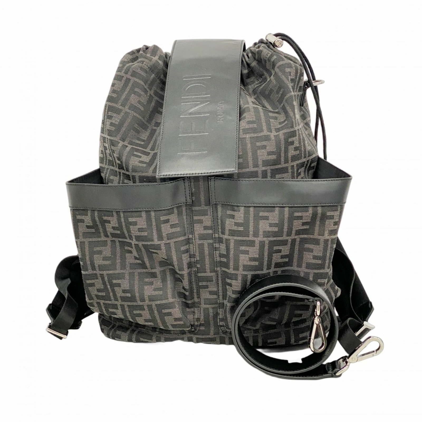 Canvas Fendi Backpack Nylon: Canvas Fendi Backpack Nylon This listing features Canvas Fendi Backpack Nylon. Item specifics are provided below. Item Specifics: Brand: Fendi Type: Backpack Material: Nylon Canvas Color: Black Hardwa