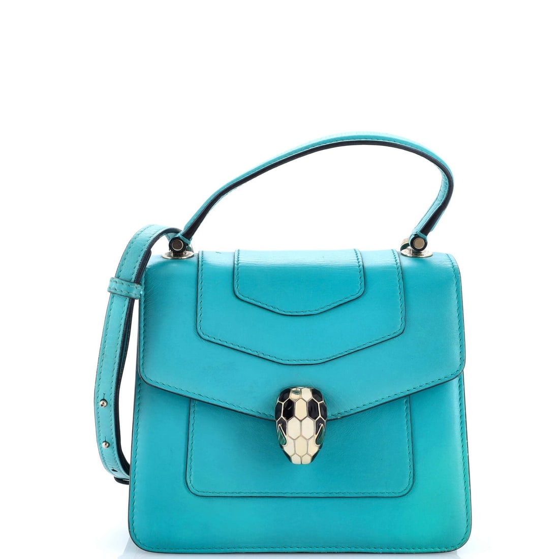 Small Bvlgari Serpenti Forever Top Handle Bag Leather (1 of 8)