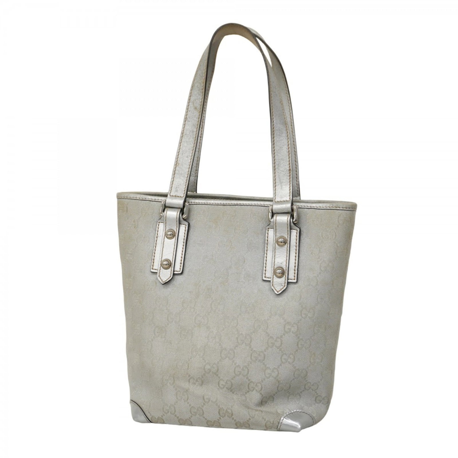 Canvas Gucci Tote Bag: Canvas Gucci Tote Bag This listing features Canvas Gucci Tote Bag. Item specifics are provided below. Item Specifics: Brand: Gucci Type: Tote Bag Material: Canvas Color: Silver Hardware Color: