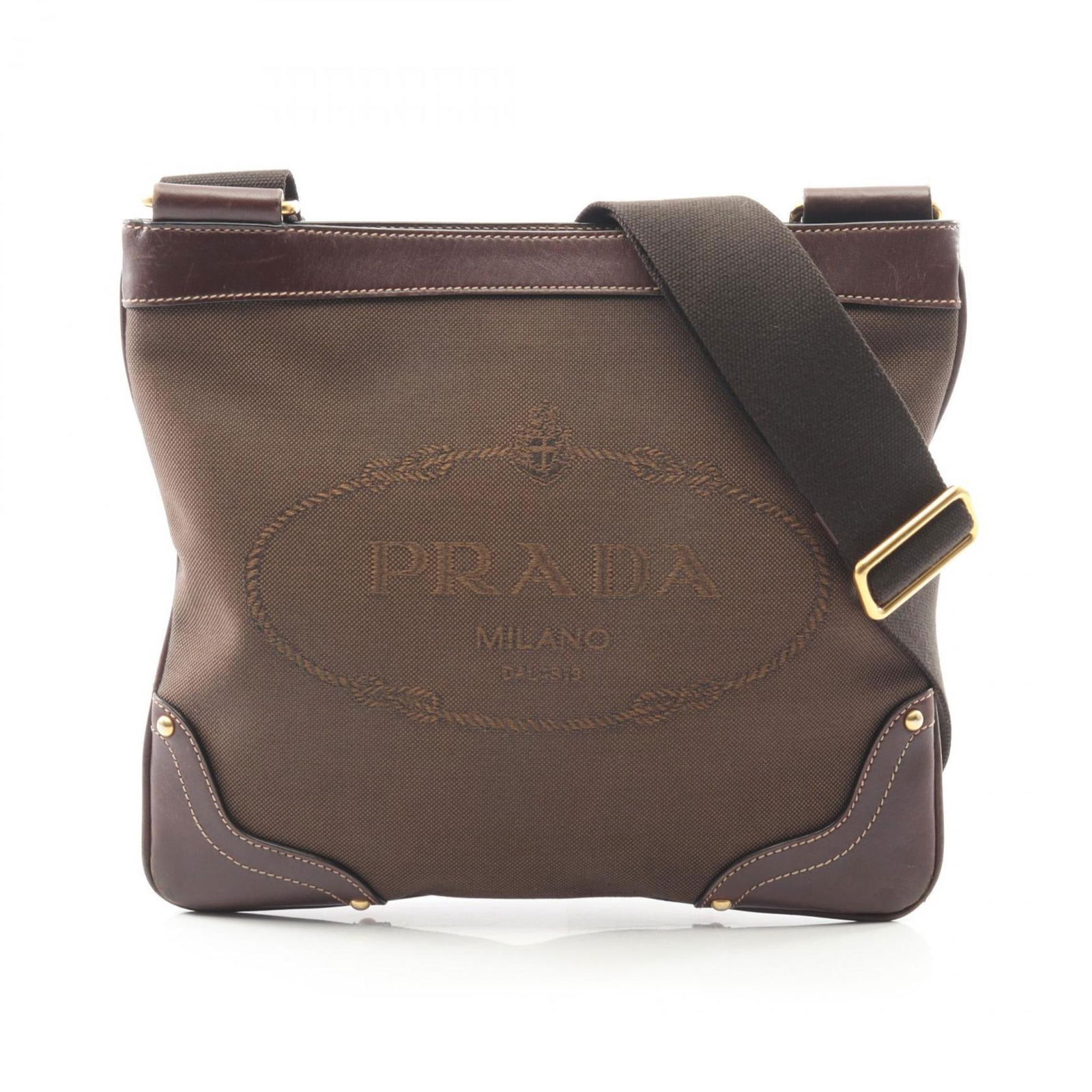 Leather - Prada Shoulder Bag Canvas (1 of 10)