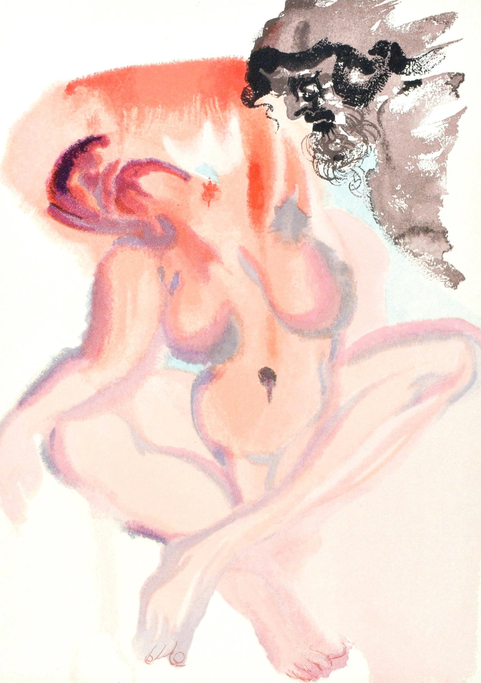 Woodcut - Salvador Dali - Purgatorio III (Michler/ Lpsinger 1039-1138; Field 189-200) - La Divina (1 of 8)