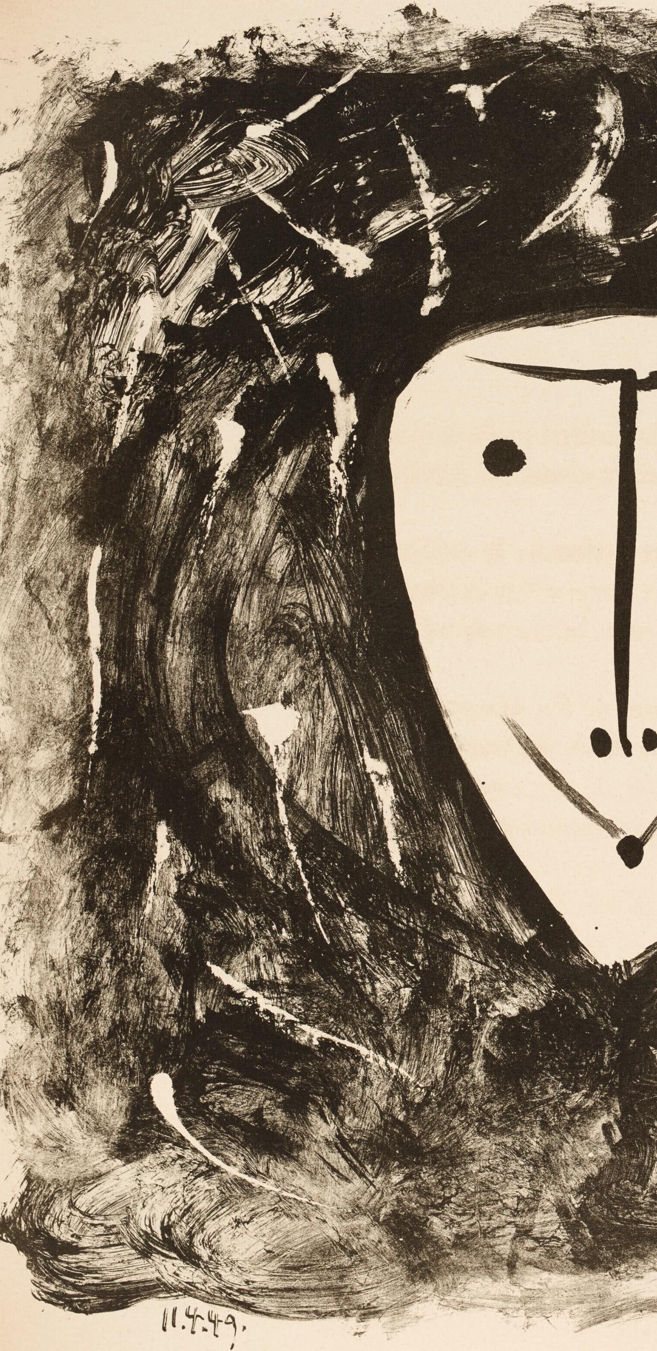 Lithograph - Pablo Picasso - Composition (Bloch 605-608; Mourlot 177; Reue 519-522) - Elegy of - 3