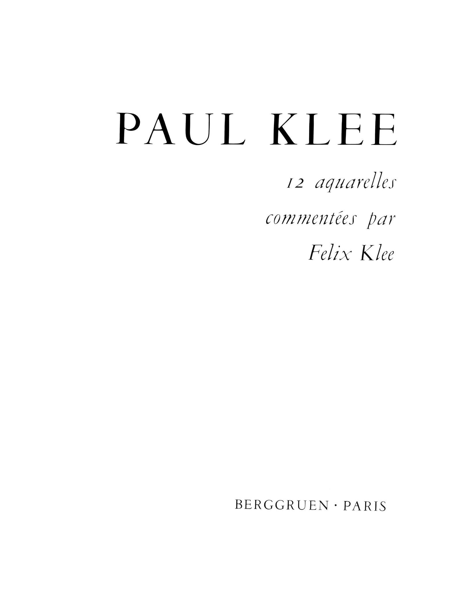 1964 - Paul Klee - Winterreise - 12 aquarelles - Lithograph and Pochoir - 6