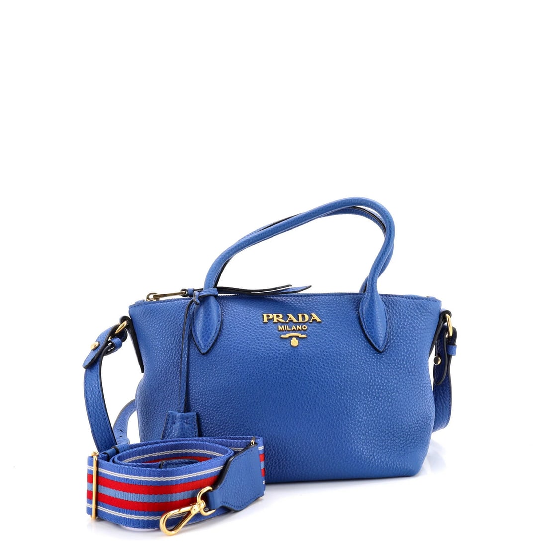 Mini Prada Dual Strap Zip Tote Vitello Daino (1 of 6)