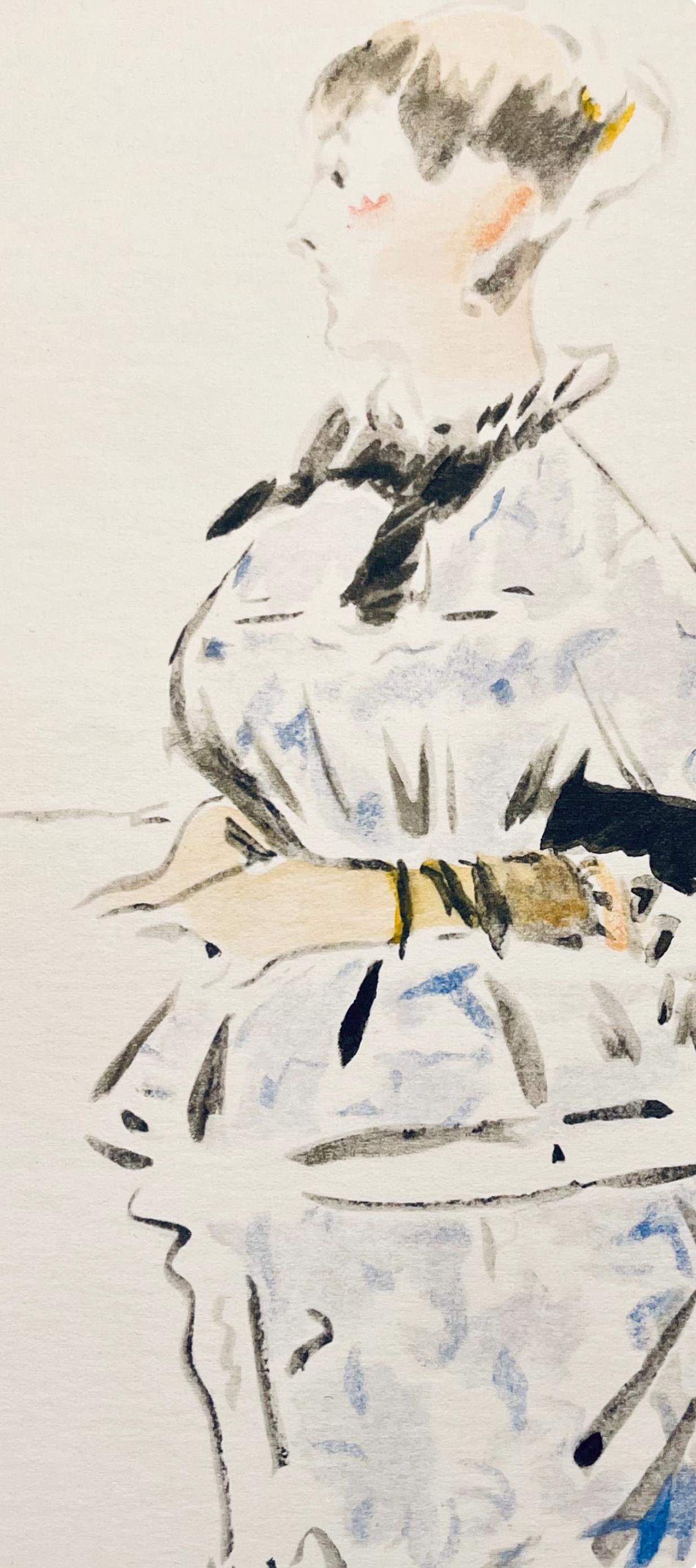 Lithograph - douard Manet - Composition - Letters with Aquarelles - 2