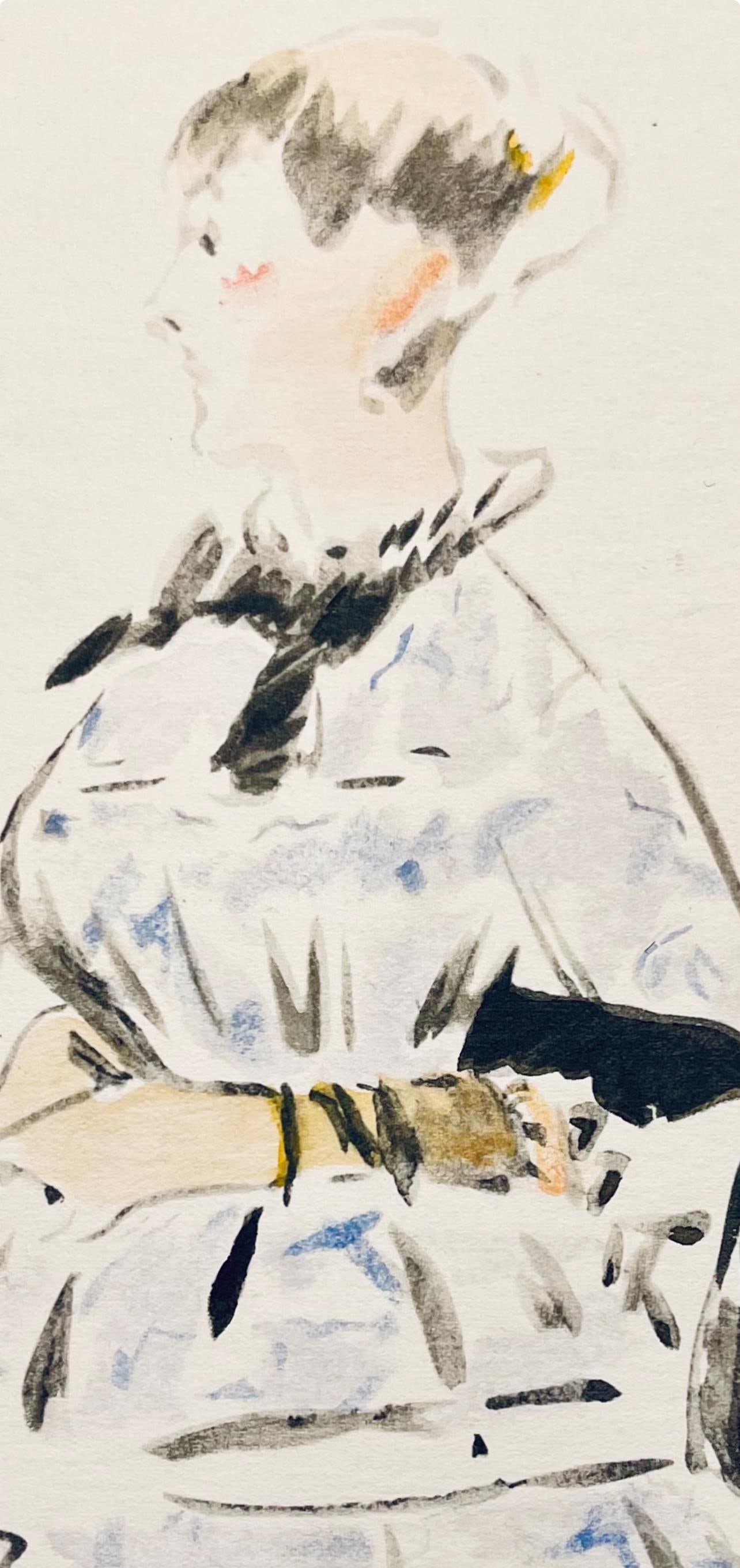 Lithograph - douard Manet - Composition - Letters with Aquarelles - 4