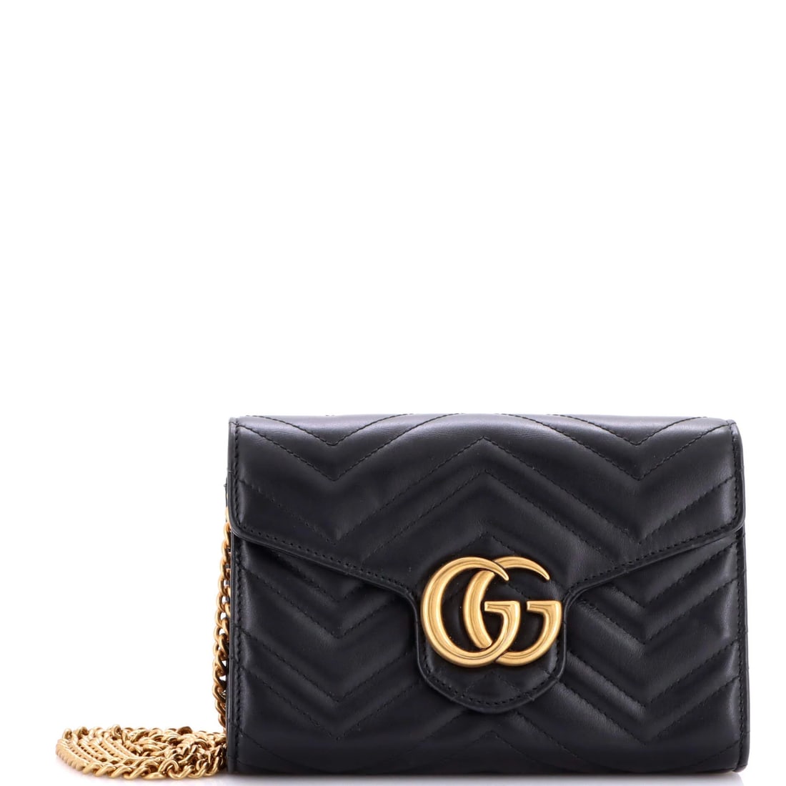 Mini Gucci GG Marmont Chain Wallet Matelasse Leather (1 of 7)