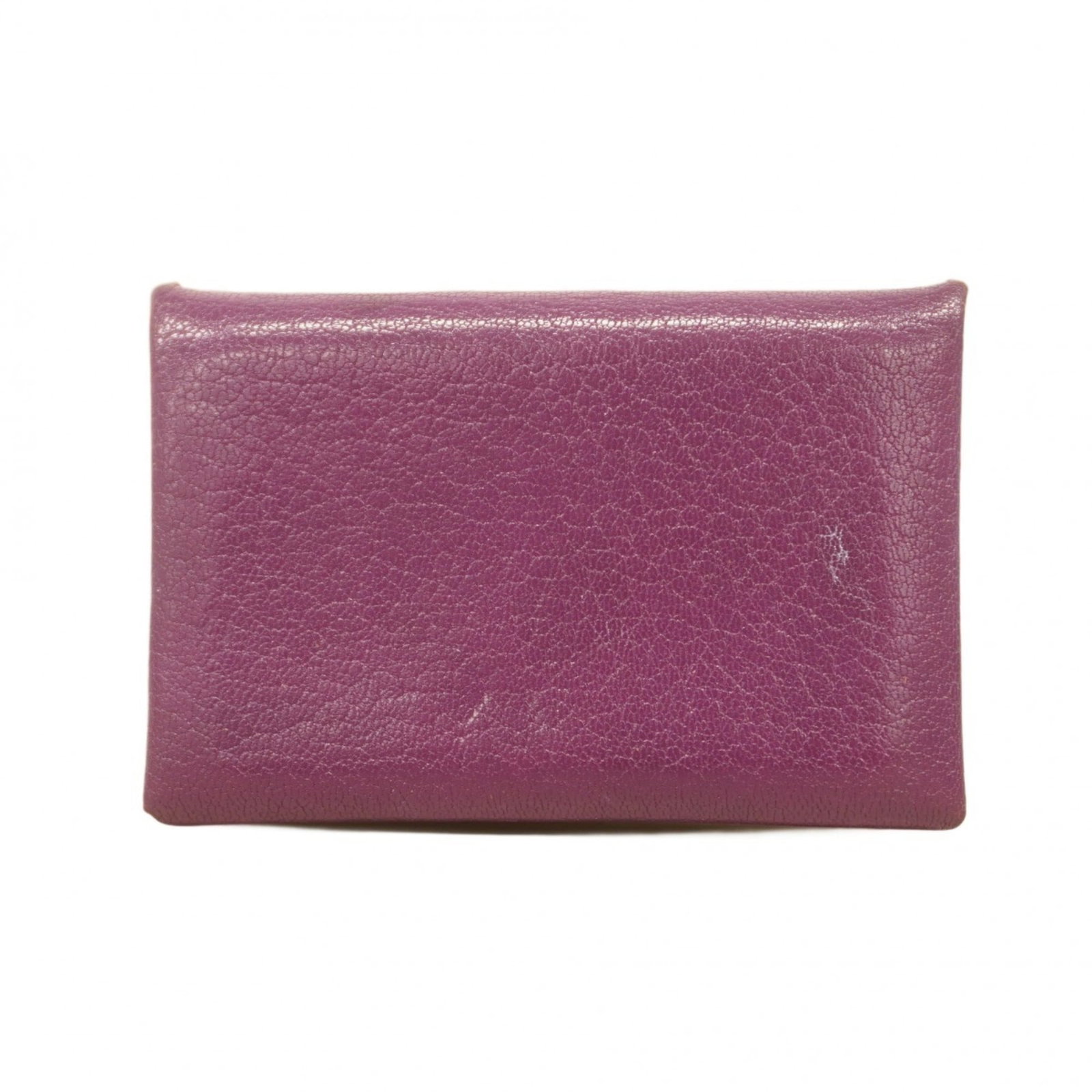 Leather Hermes Card Case Chevre Myzore (1 of 11)