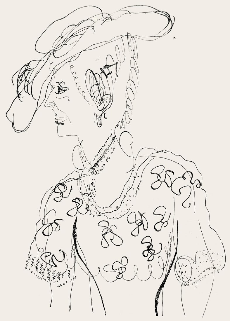 Lithograph - Marc Chagall - Composition - Suite Provinciale avec 92 dessins indits de Marc Chagall - 2