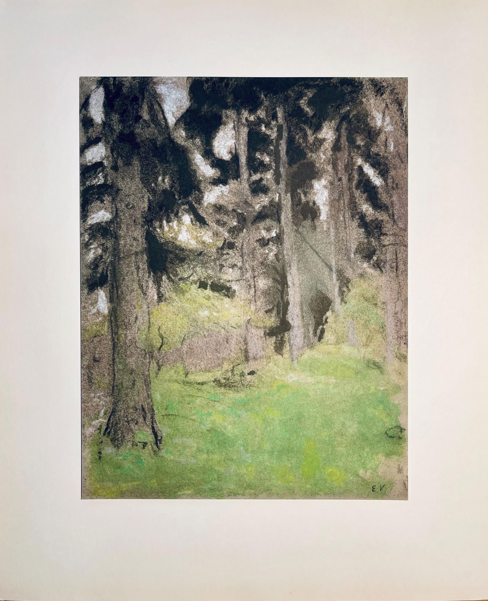 Lithograph - douard Vuillard - Composition - Vuillard - Douze Pastels - 5