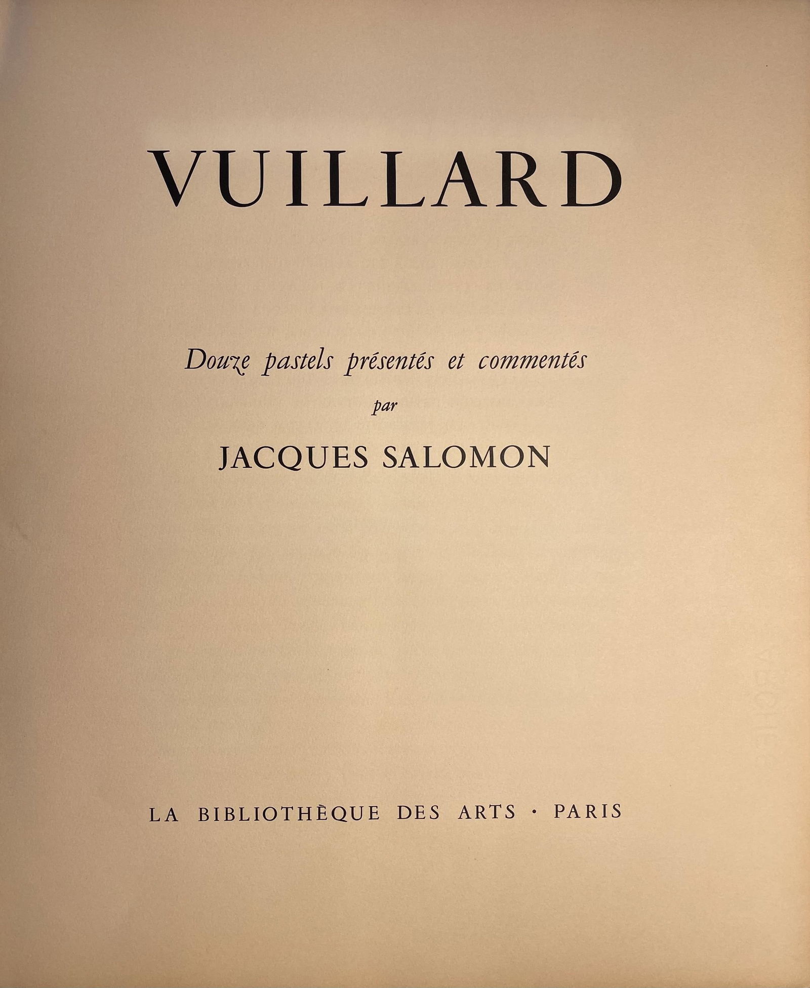 Lithograph - douard Vuillard - Composition - Vuillard - Douze Pastels - 8