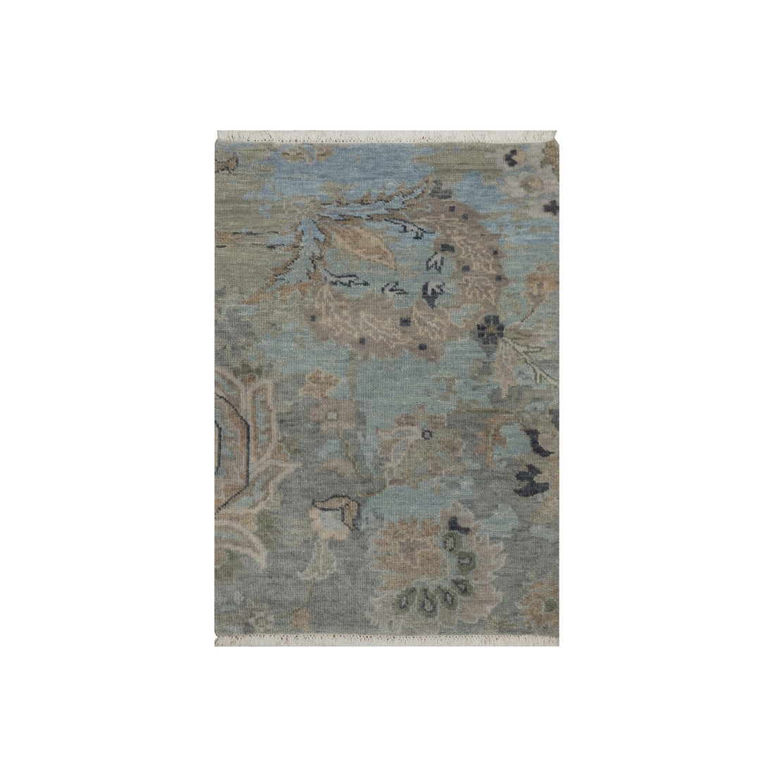 Rug 2'x3' Storm Gray Oushak Design 100% Wool Hand Knotted Sample Mat: Rug 2'x3' Storm Gray Oushak Design 100% Wool Hand Knotted Sample Mat This listing features Rug 2'x3' Storm Gray Oushak Design 100% Wool Hand Knotted Sample Mat. Item specifics are provided below. 