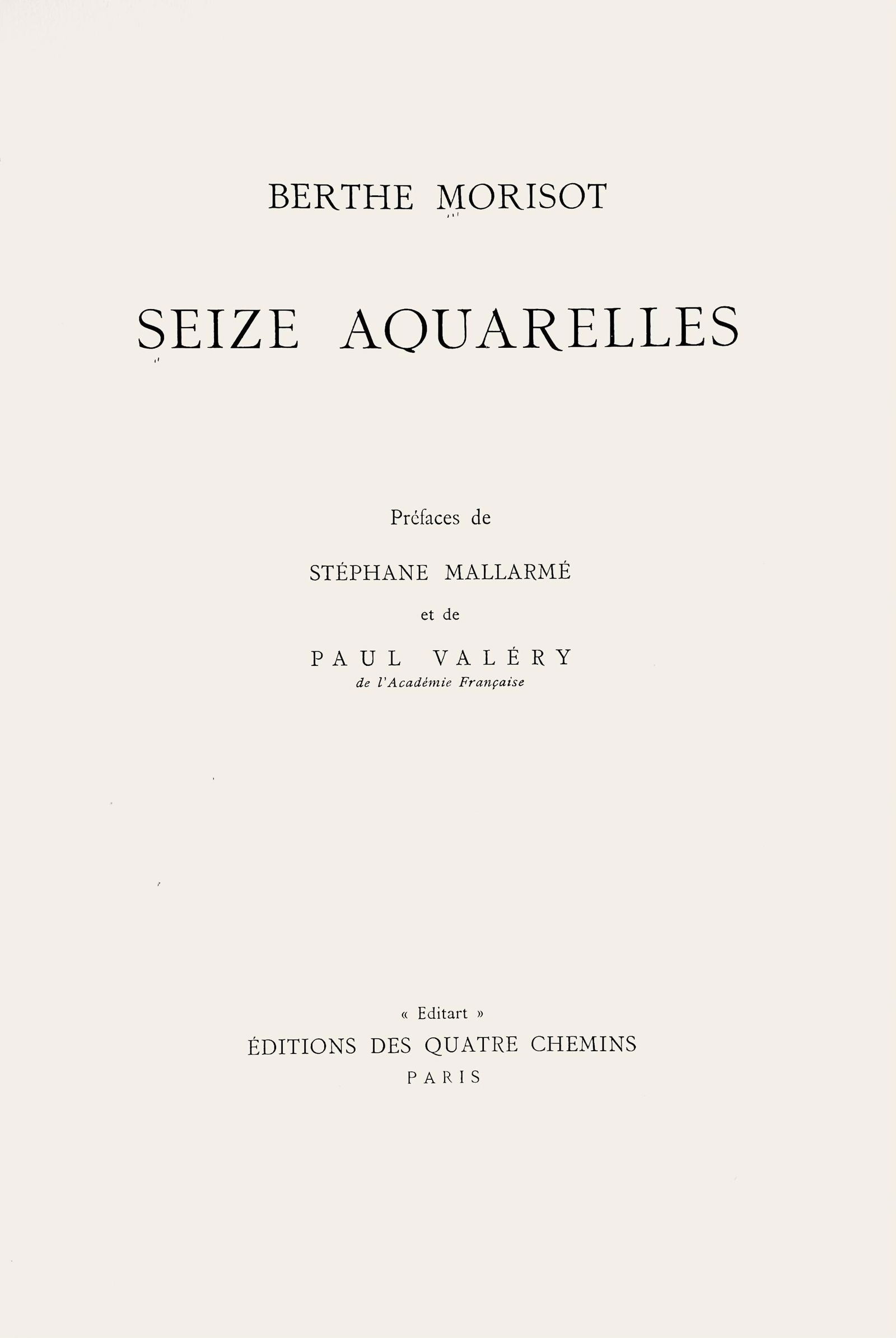 Lithograph - Berthe Morisot - Fillette et sa bonne sur un banc - Berthe Morisot Seize Aquarelles - 6