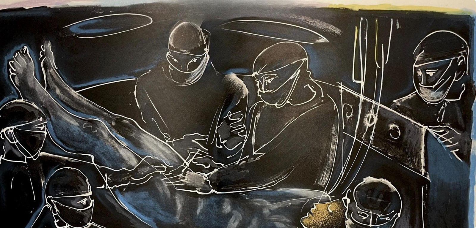 Lithograph - Hans Erni - Composition - Rflexions Simples Sur Le Corps - 2