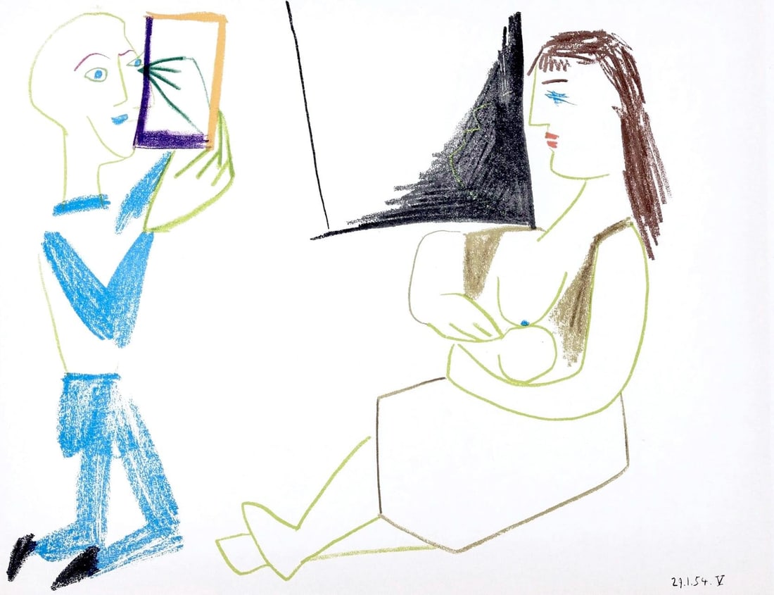 Lithograph - Pablo Picasso - Composition - La Comdie Humaine - Verve - Revue Artistique et Littraire: Lithograph - Pablo Picasso - Composition - La Comdie Humaine - Verve - Revue Artistique et Littraire This listing features Lithograph - Pablo Picasso - Composition - La Comdie Humaine - Verve - Revue