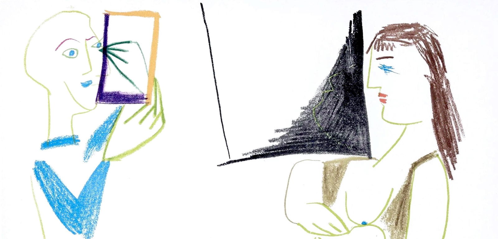 Lithograph - Pablo Picasso - Composition - La Comdie Humaine - Verve - Revue Artistique et Littraire - 2