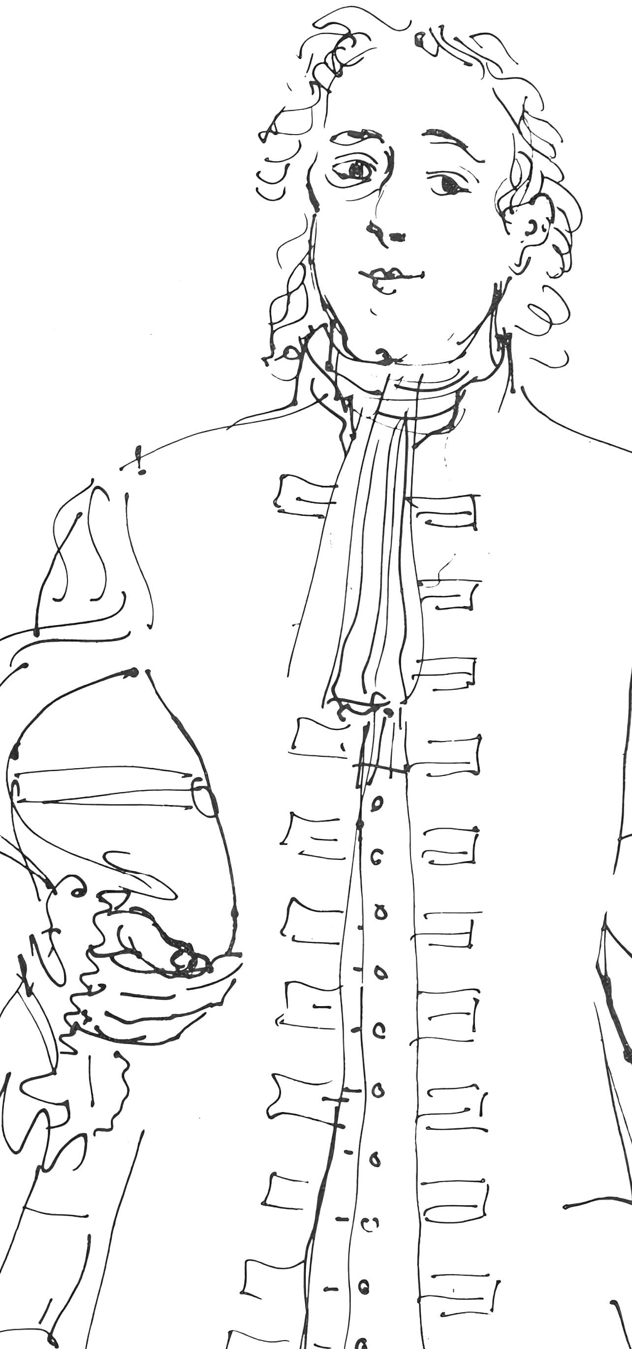 Lithograph - Raoul Dufy - Isaac Newton - Lettre mon peintre Raoul Dufy - 4