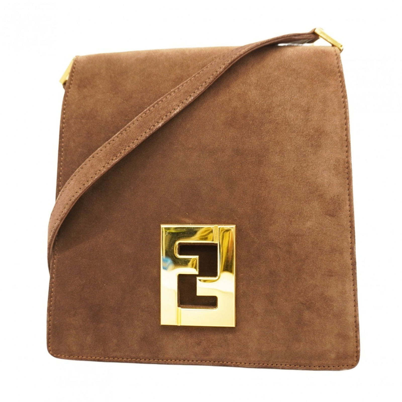 Suede Fendi Shoulder Bag (1 of 12)