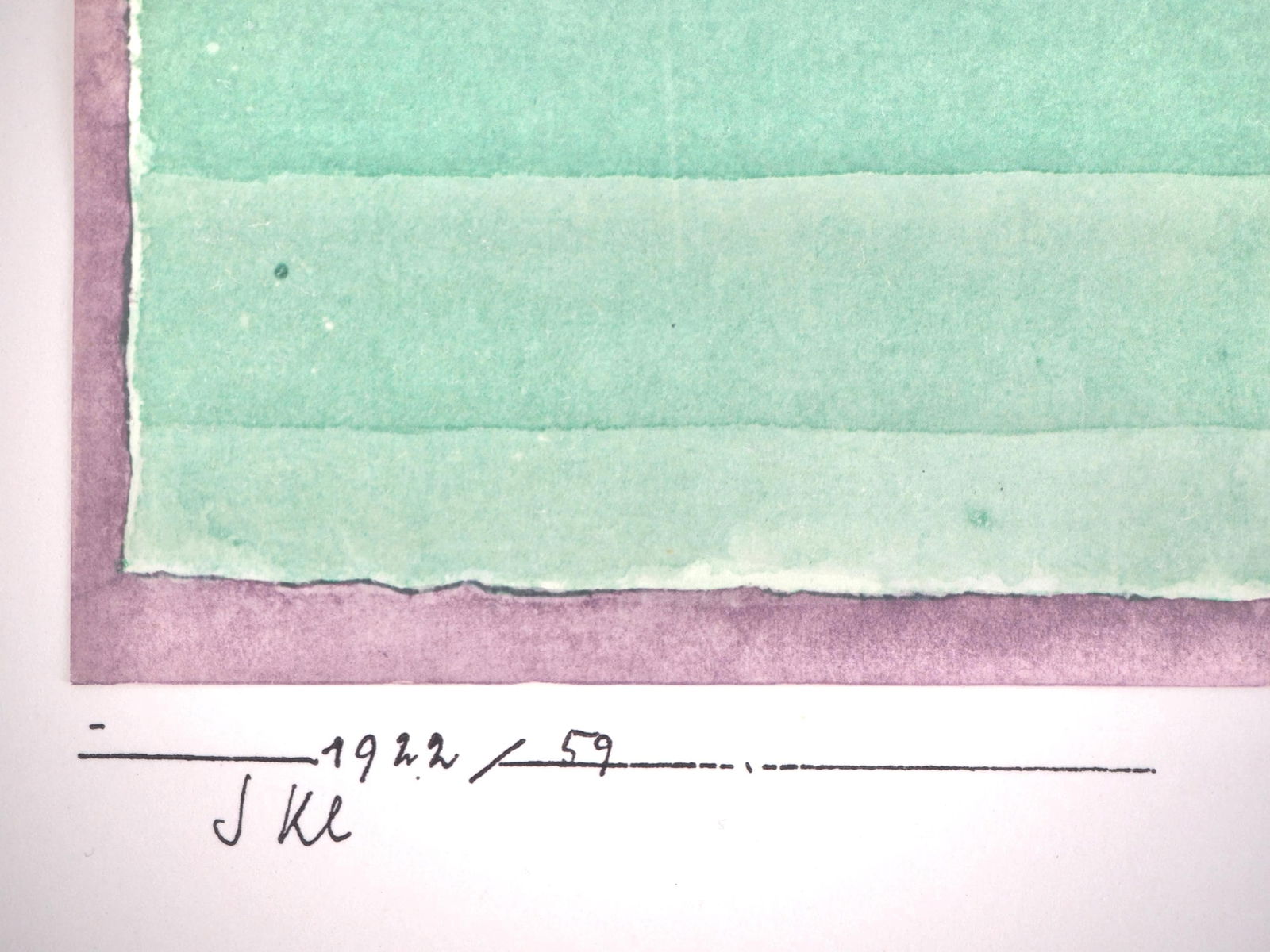 1964 - Paul Klee - Drei Hauser Grun violette Stafung - 12 aquarelles - Lithograph and Pochoir - 5