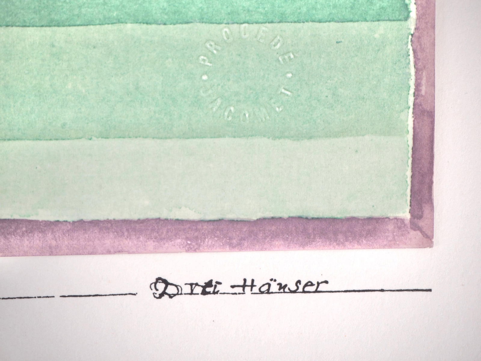 1964 - Paul Klee - Drei Hauser Grun violette Stafung - 12 aquarelles - Lithograph and Pochoir - 6