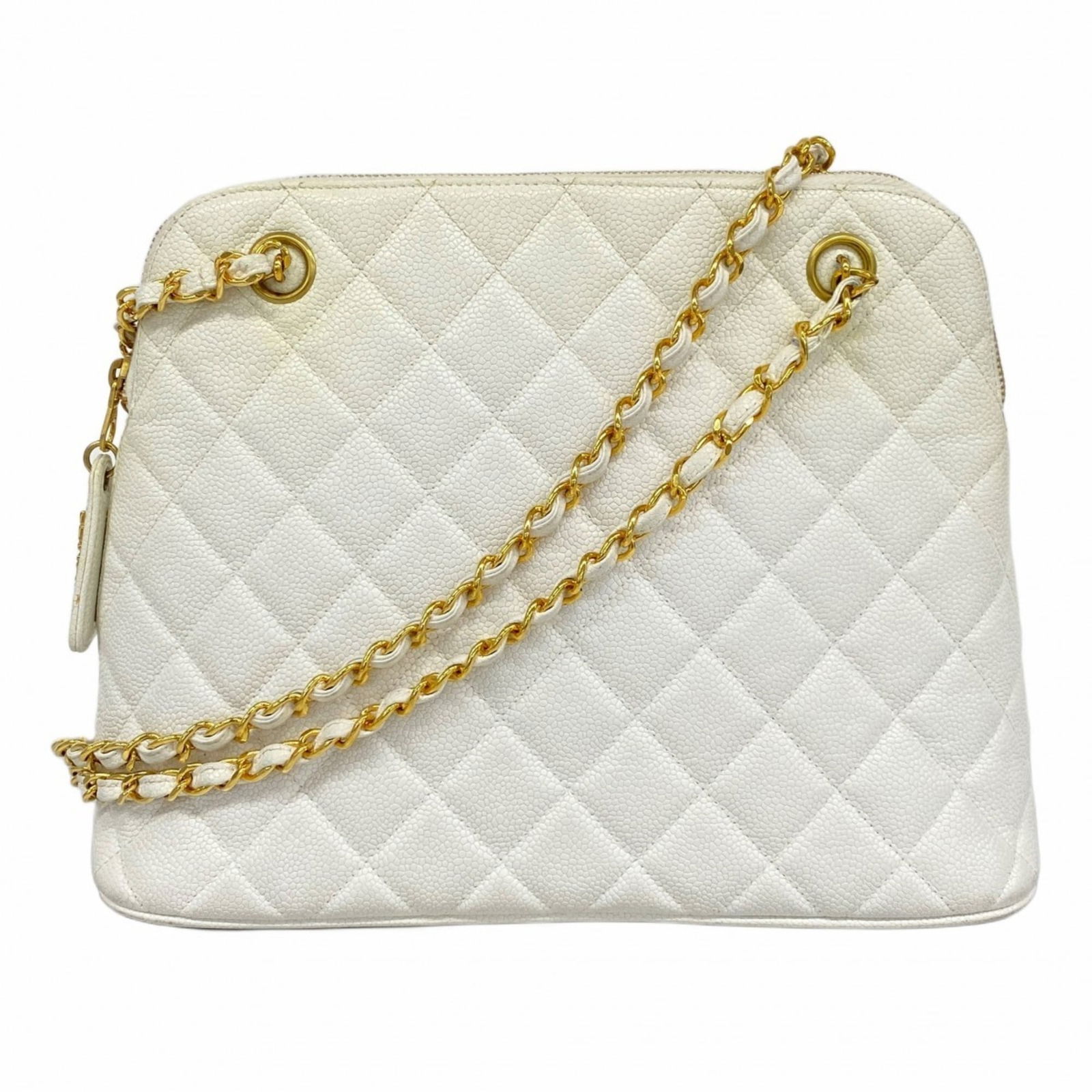 Calfskin Chanel Shoulder Bag Grained (1 of 12)