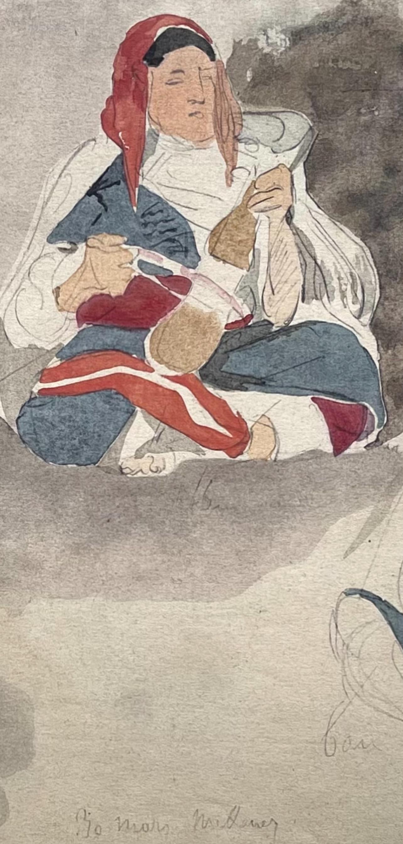 Lithograph - Eugne Delacroix - Composition - Trente et un Dessins et Aquarelles du Maroc - 4