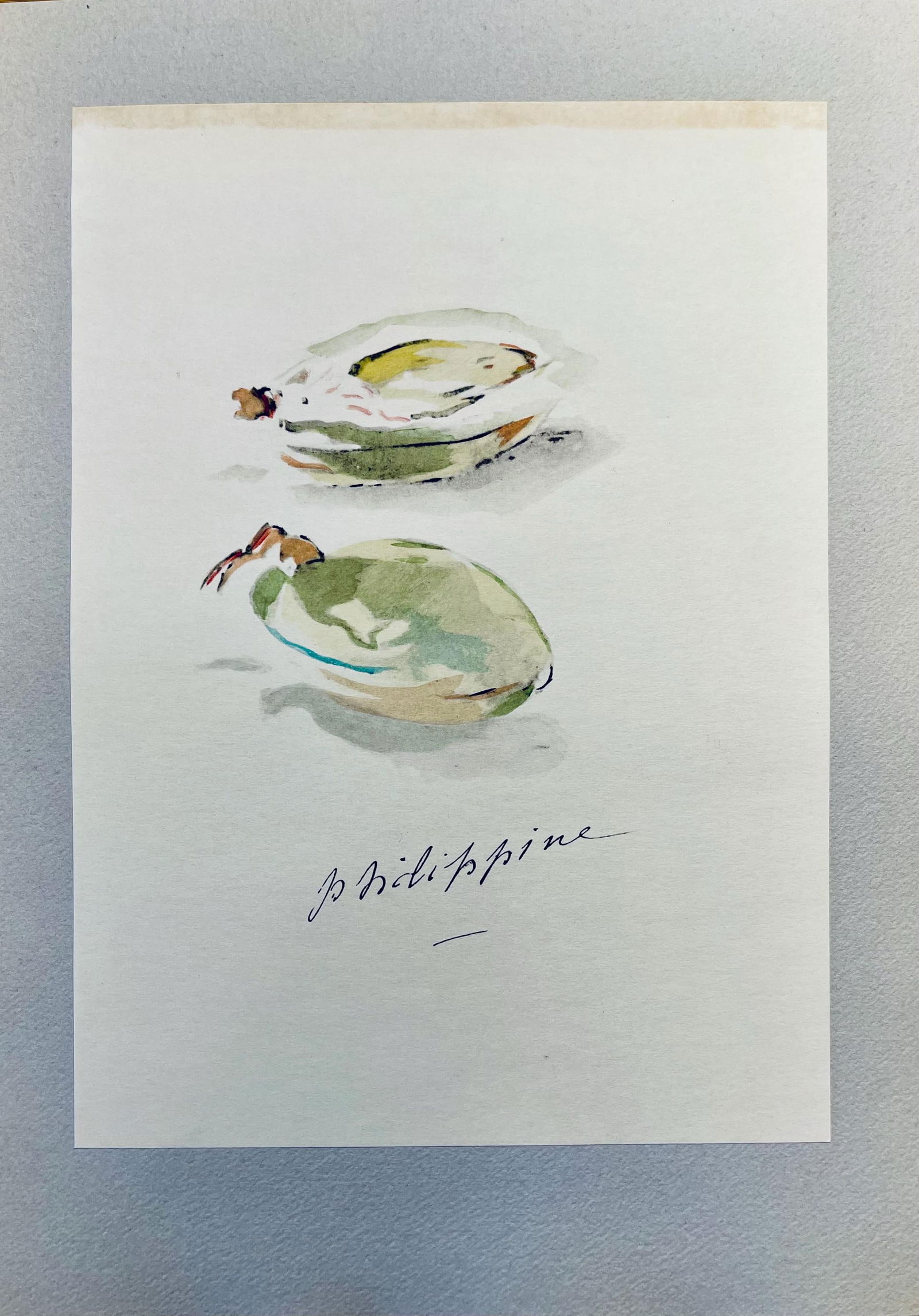 Lithograph - douard Manet - Composition - Letters with Aquarelles - 3