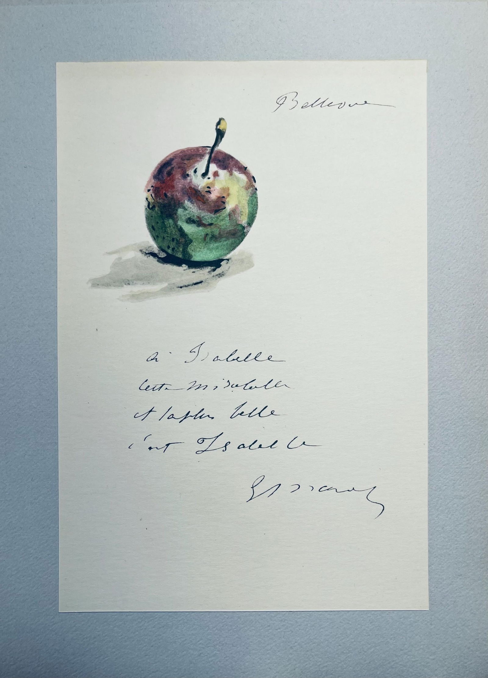 Lithograph - douard Manet - Composition - Letters with Aquarelles - 3