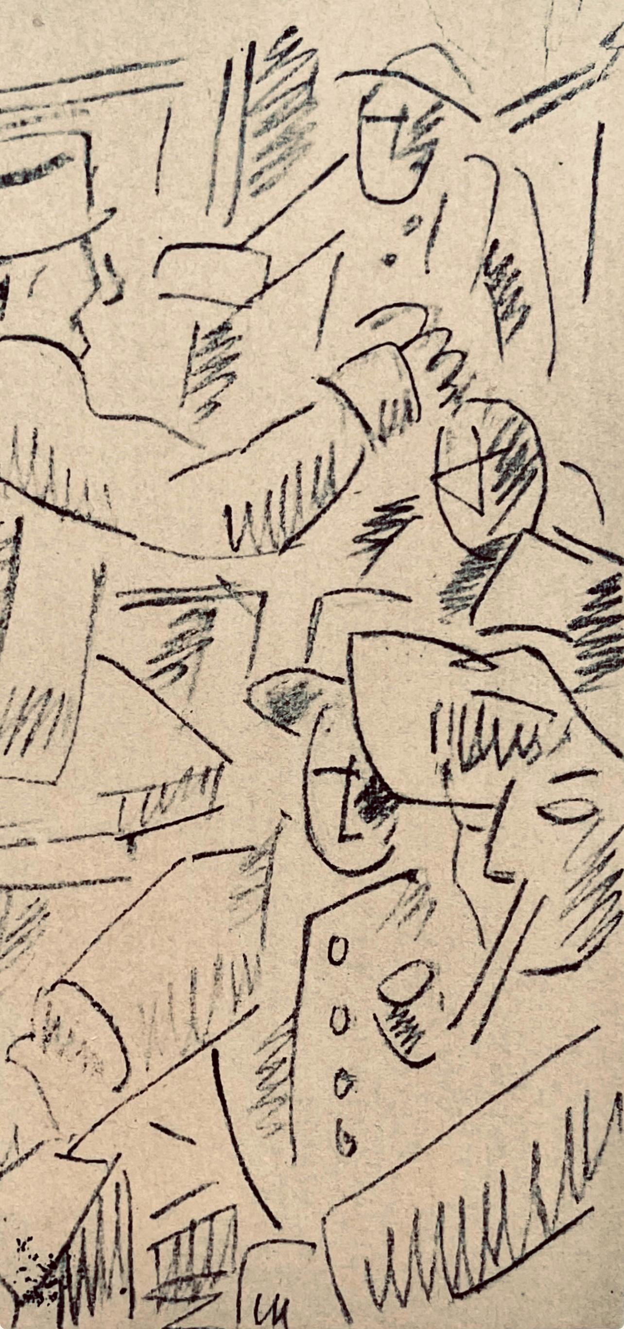 Lithograph - Fernand Lger - Soldats au repos - Dessins de Guerre 1915-16 - 2