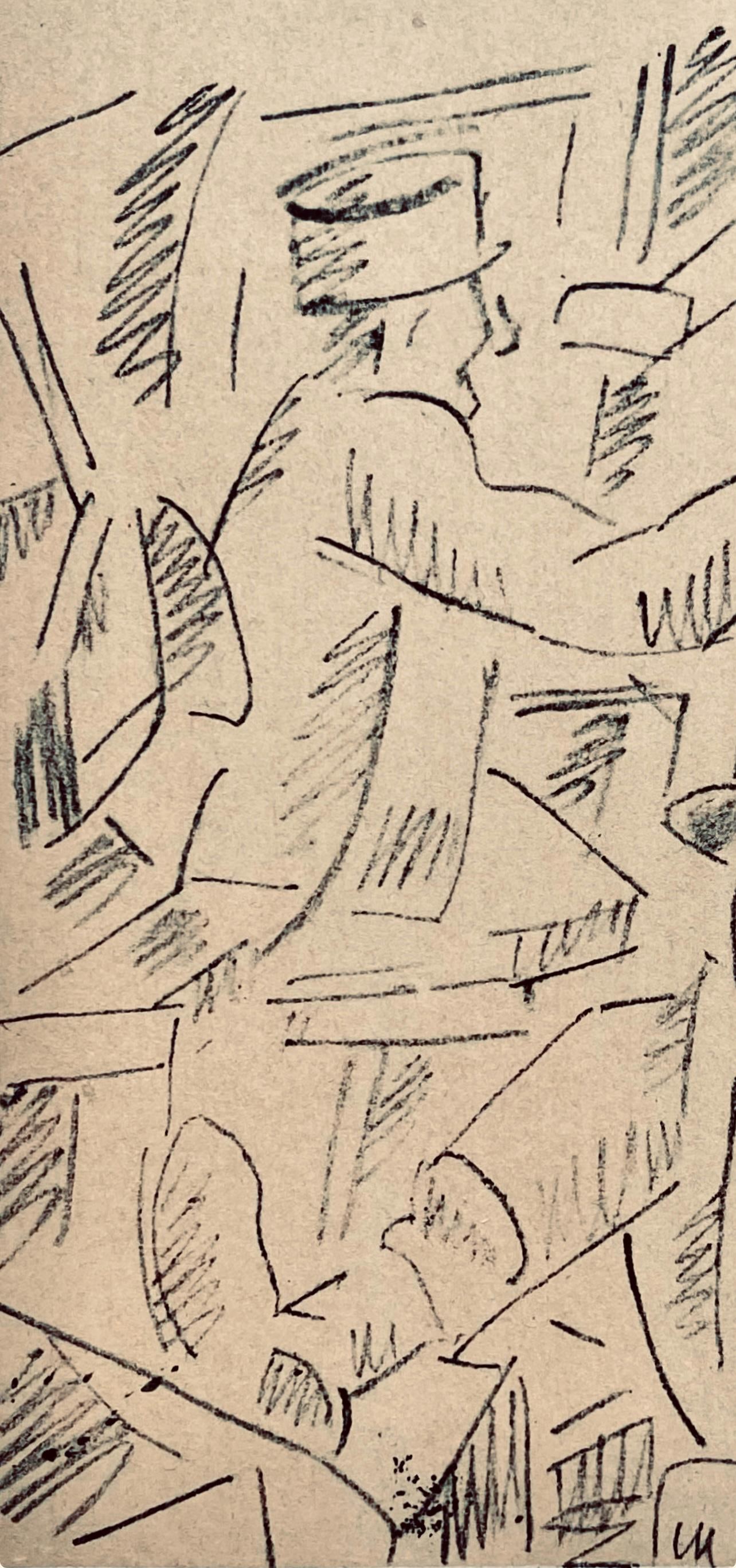 Lithograph - Fernand Lger - Soldats au repos - Dessins de Guerre 1915-16 - 4