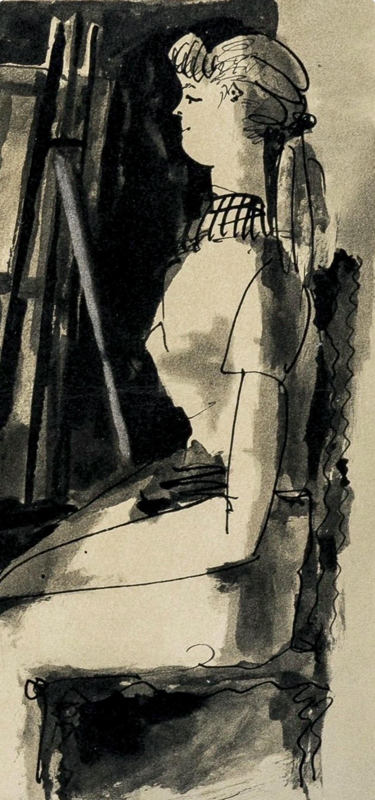 Lithograph - Pablo Picasso - Composition - La Comdie Humaine - Verve - Revue Artistique et Littraire - 3