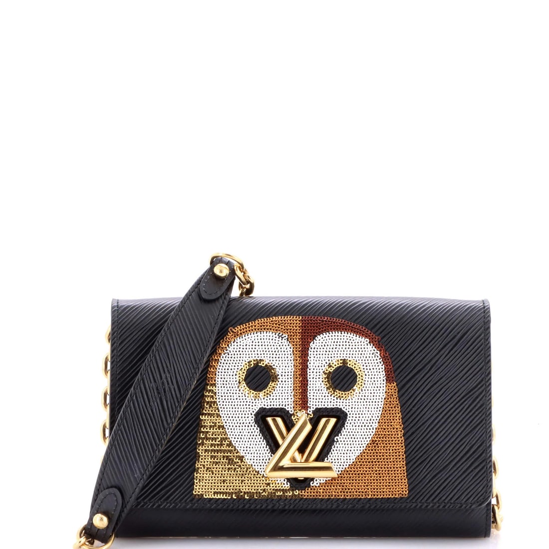 Sequins Louis Vuitton Twist Chain Wallet Epi Leather with: Sequins Louis Vuitton Twist Chain Wallet Epi Leather with This listing features Sequins Louis Vuitton Twist Chain Wallet Epi Leather with. Item specifics are provided below. Item Specifics: Brand: