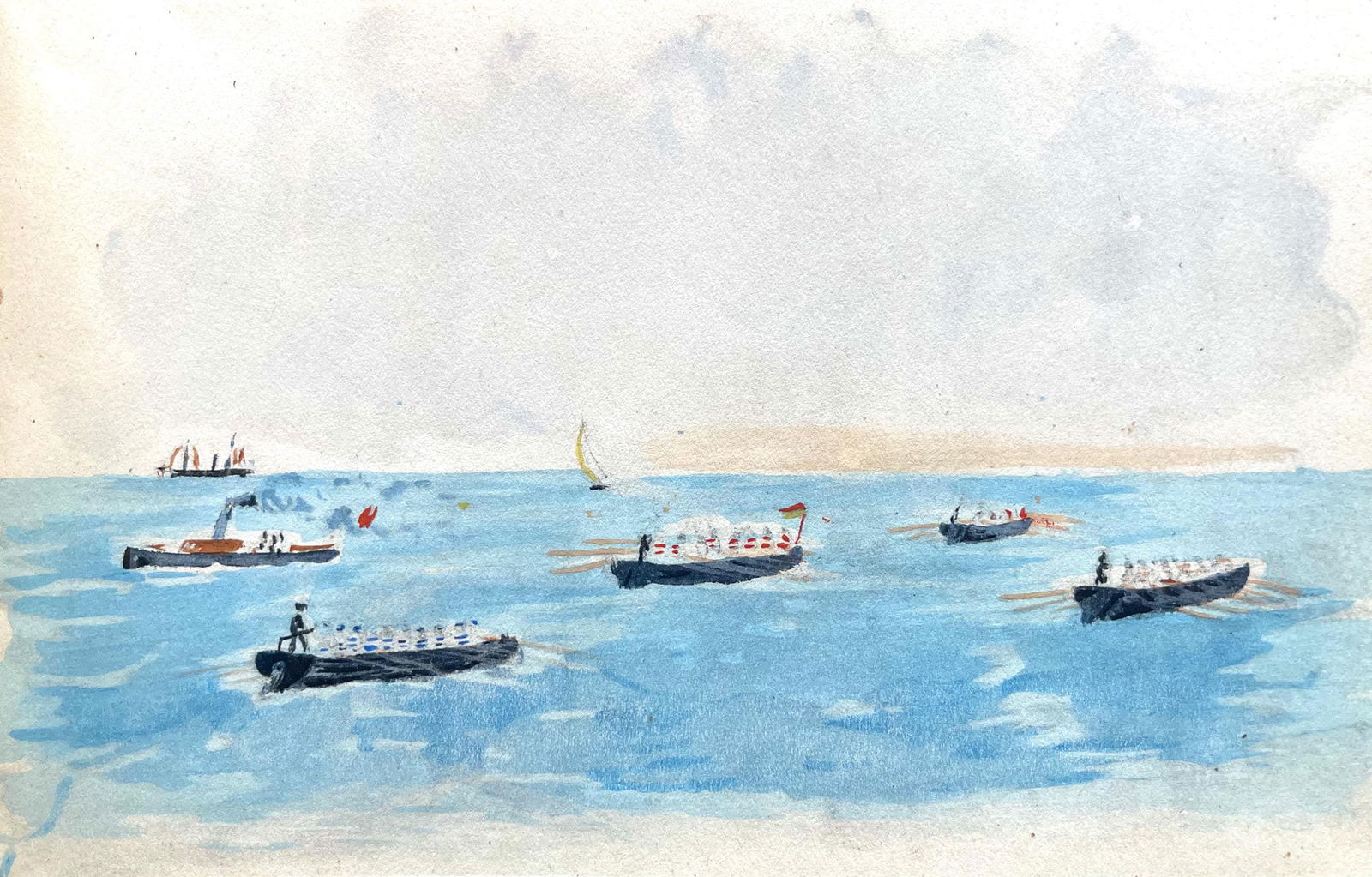 Lithograph - Henri de Toulouse-Lautrec - Composition - Toulouse-Lautrec - Album De Marine (1 of 6)