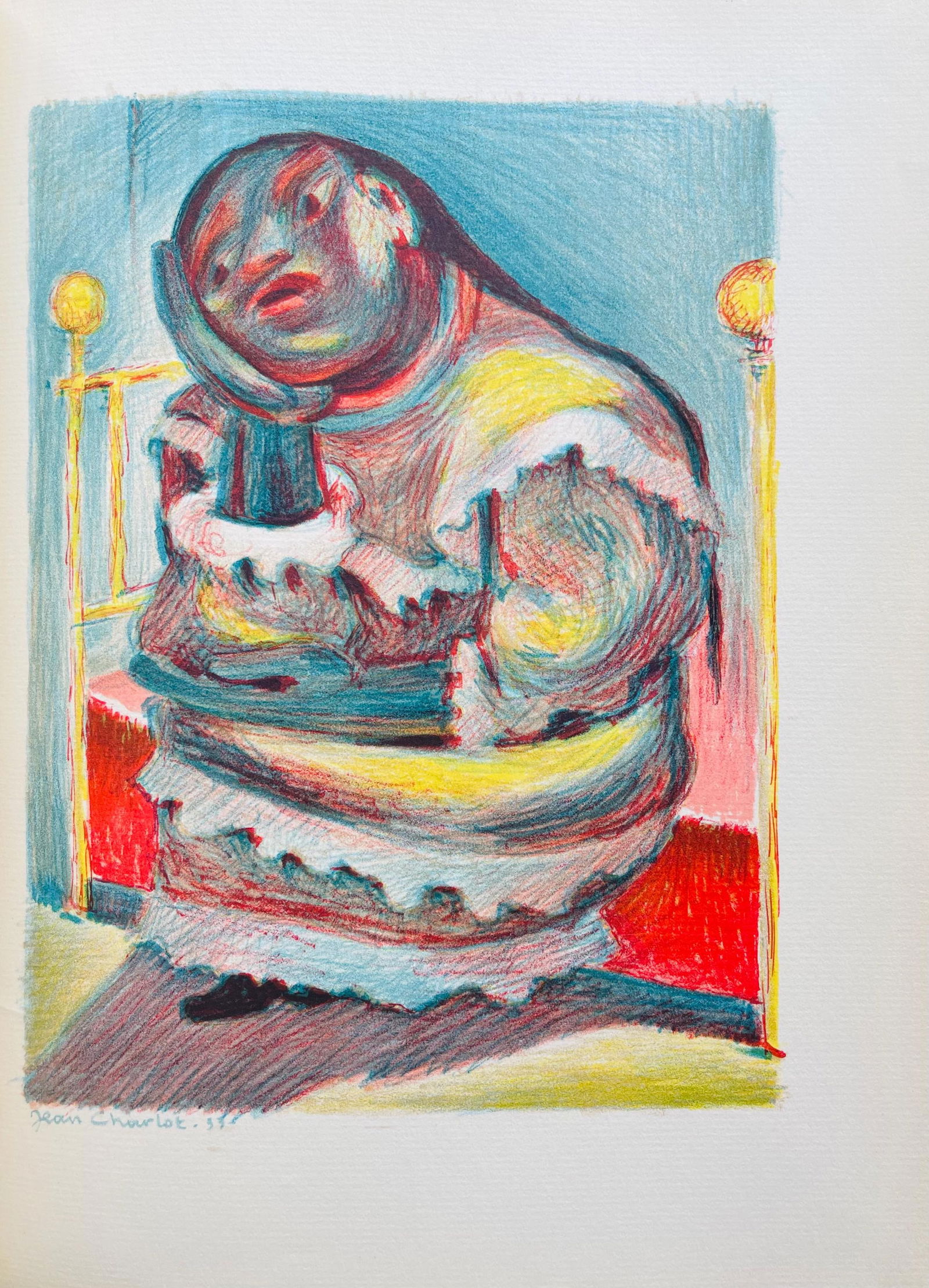 Lithograph - Jean Charlot - Composition - 5