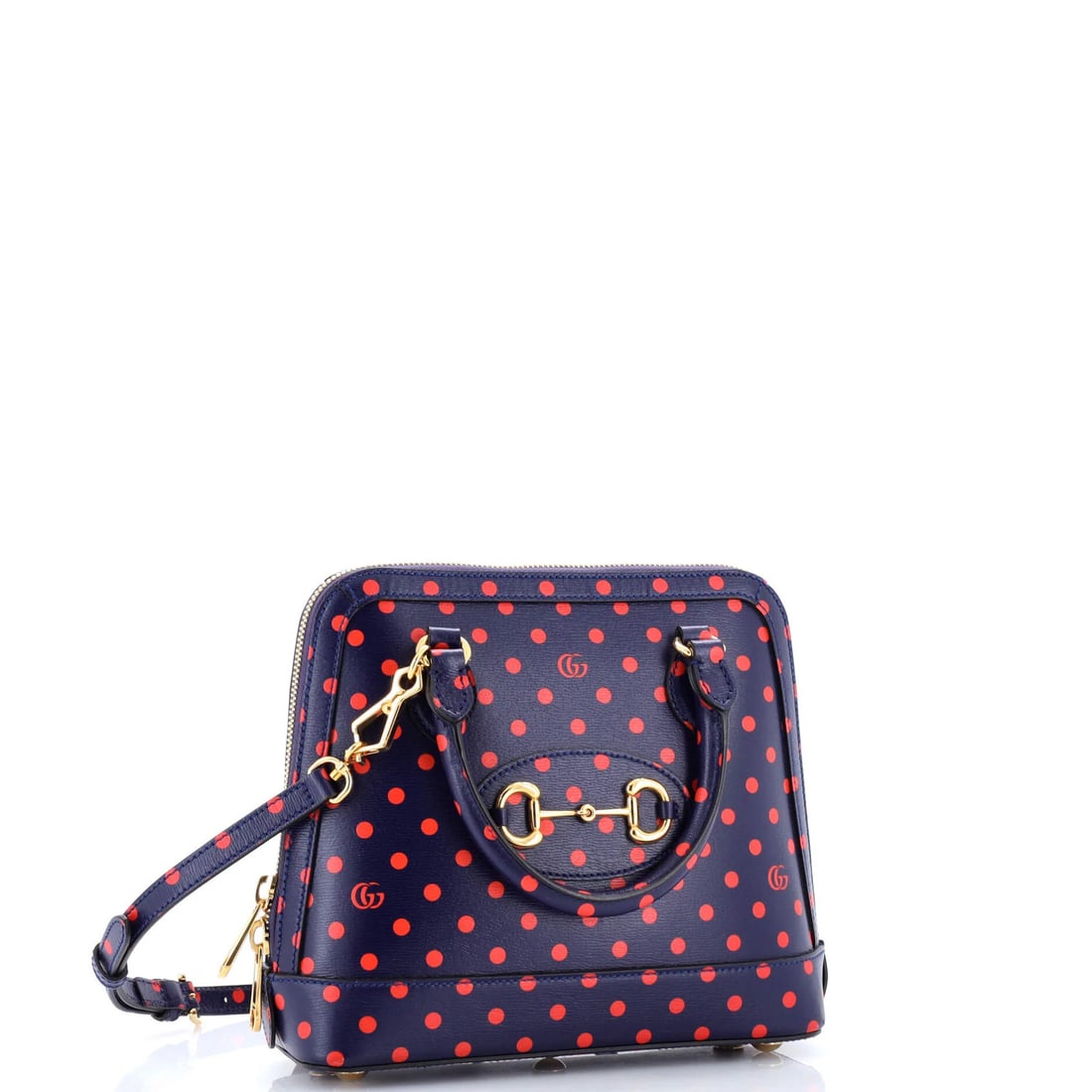 Small Gucci Horsebit 1955 Top Handle Bag Printed Leather - 2