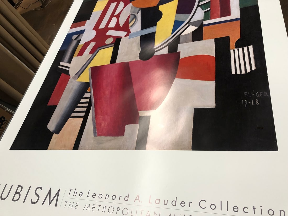 M FERNAND LEGER Composition (The Typographer) 78" x 47.75" Poster 2014 Modernism - 11