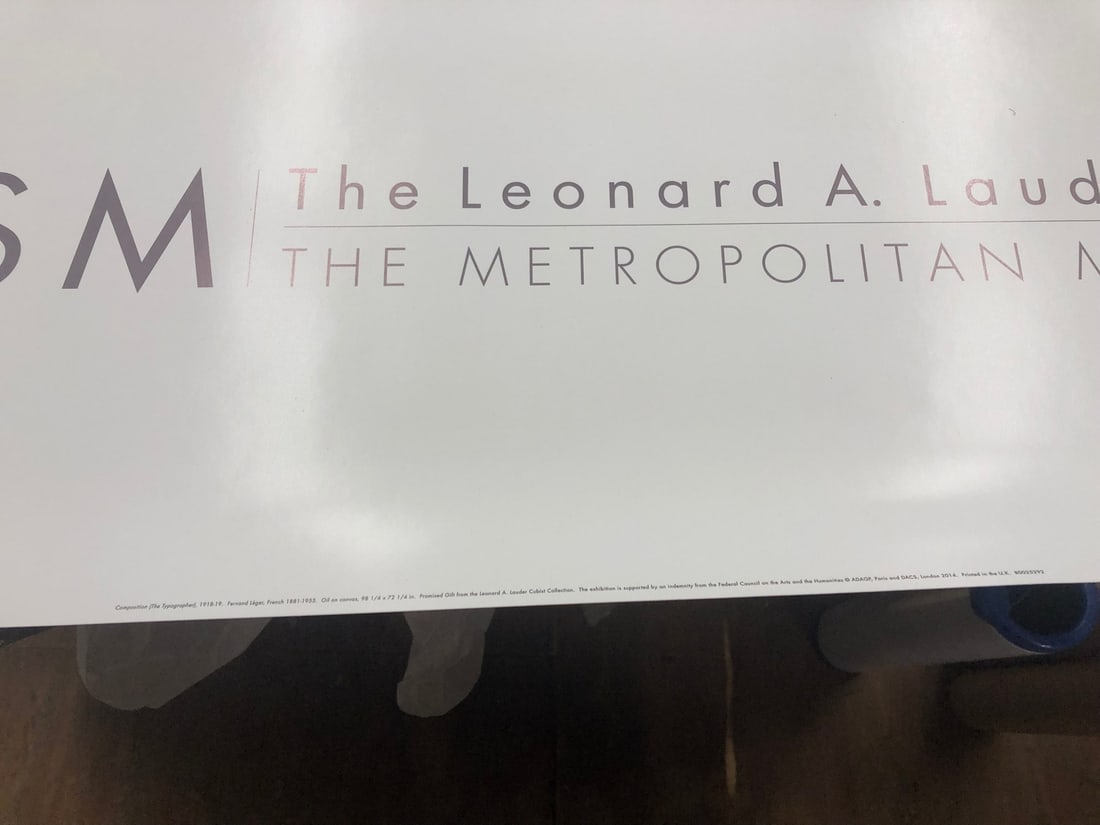 M FERNAND LEGER Composition (The Typographer) 78" x 47.75" Poster 2014 Modernism - 13