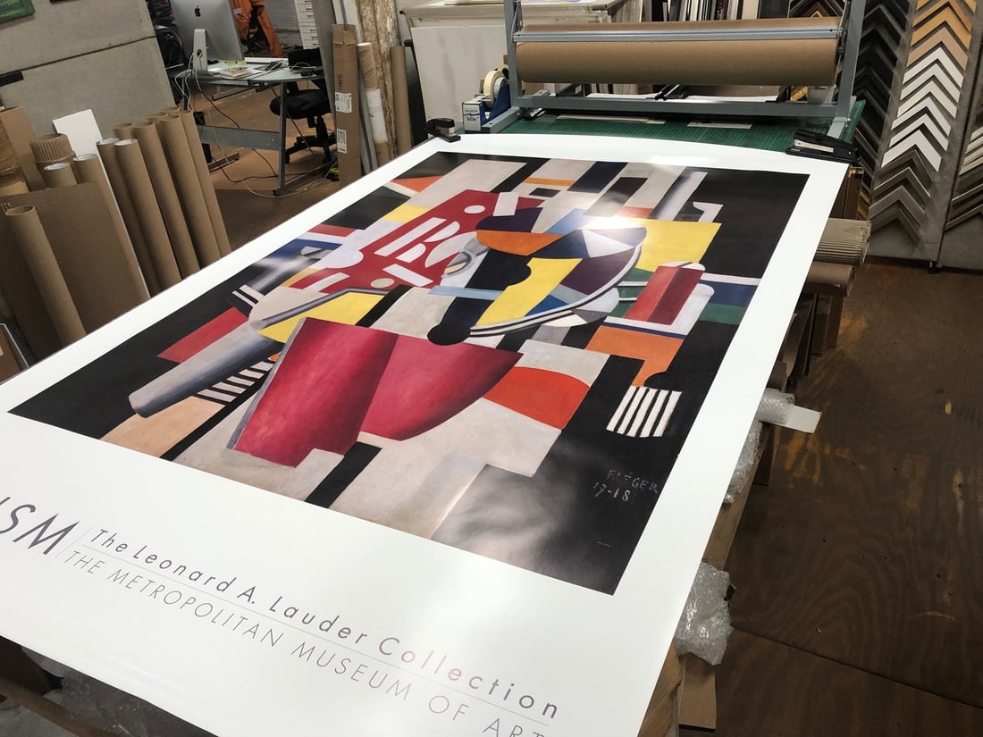 M FERNAND LEGER Composition (The Typographer) 78" x 47.75" Poster 2014 Modernism - 4