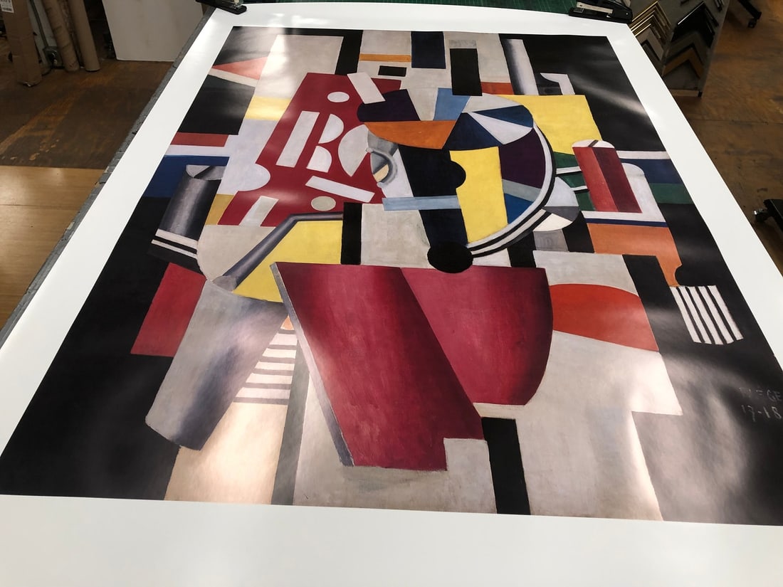 M FERNAND LEGER Composition (The Typographer) 78" x 47.75" Poster 2014 Modernism - 5