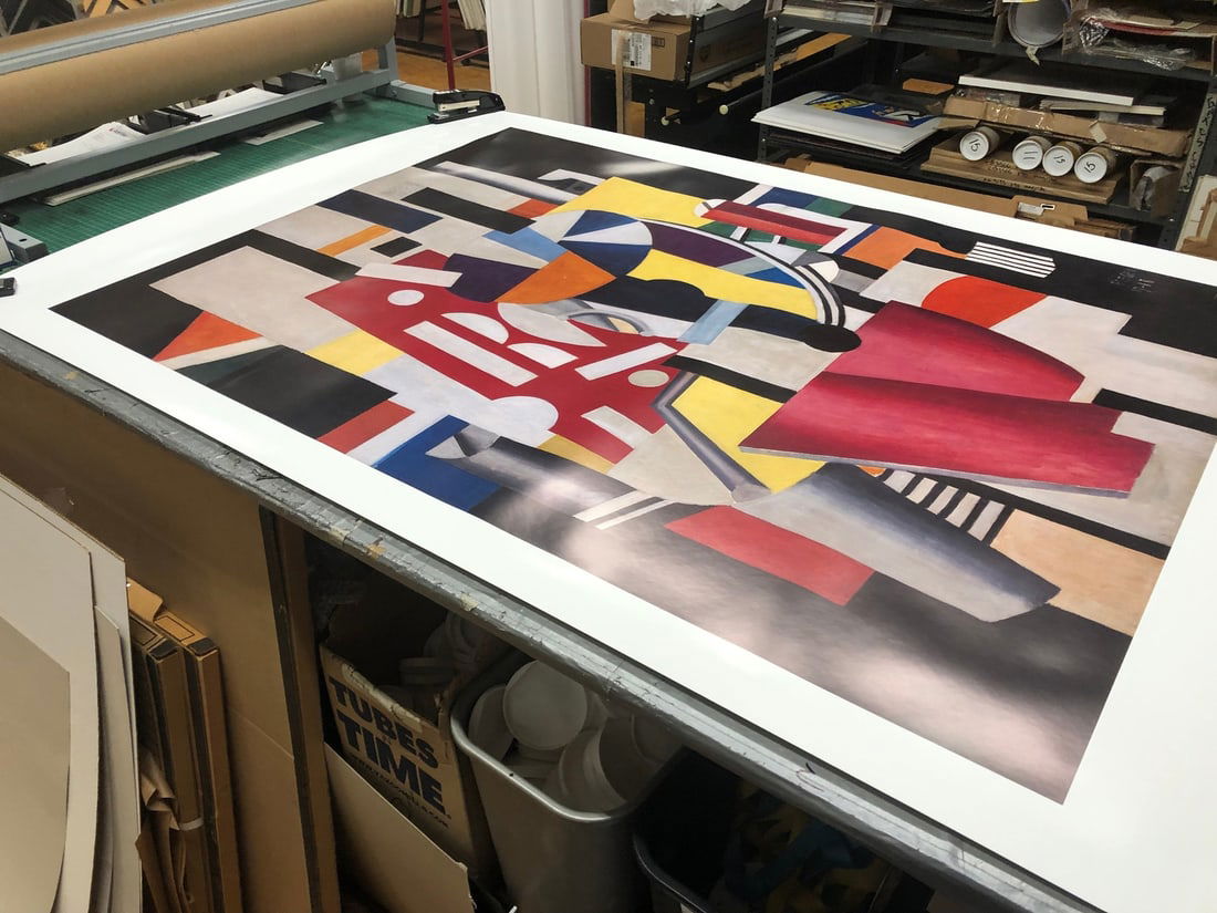 M FERNAND LEGER Composition (The Typographer) 78" x 47.75" Poster 2014 Modernism - 6