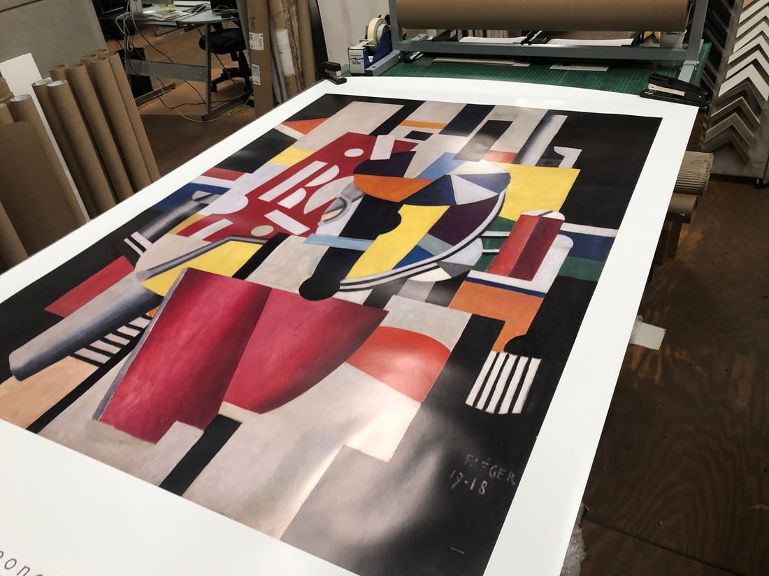 M FERNAND LEGER Composition (The Typographer) 78" x 47.75" Poster 2014 Modernism - 7