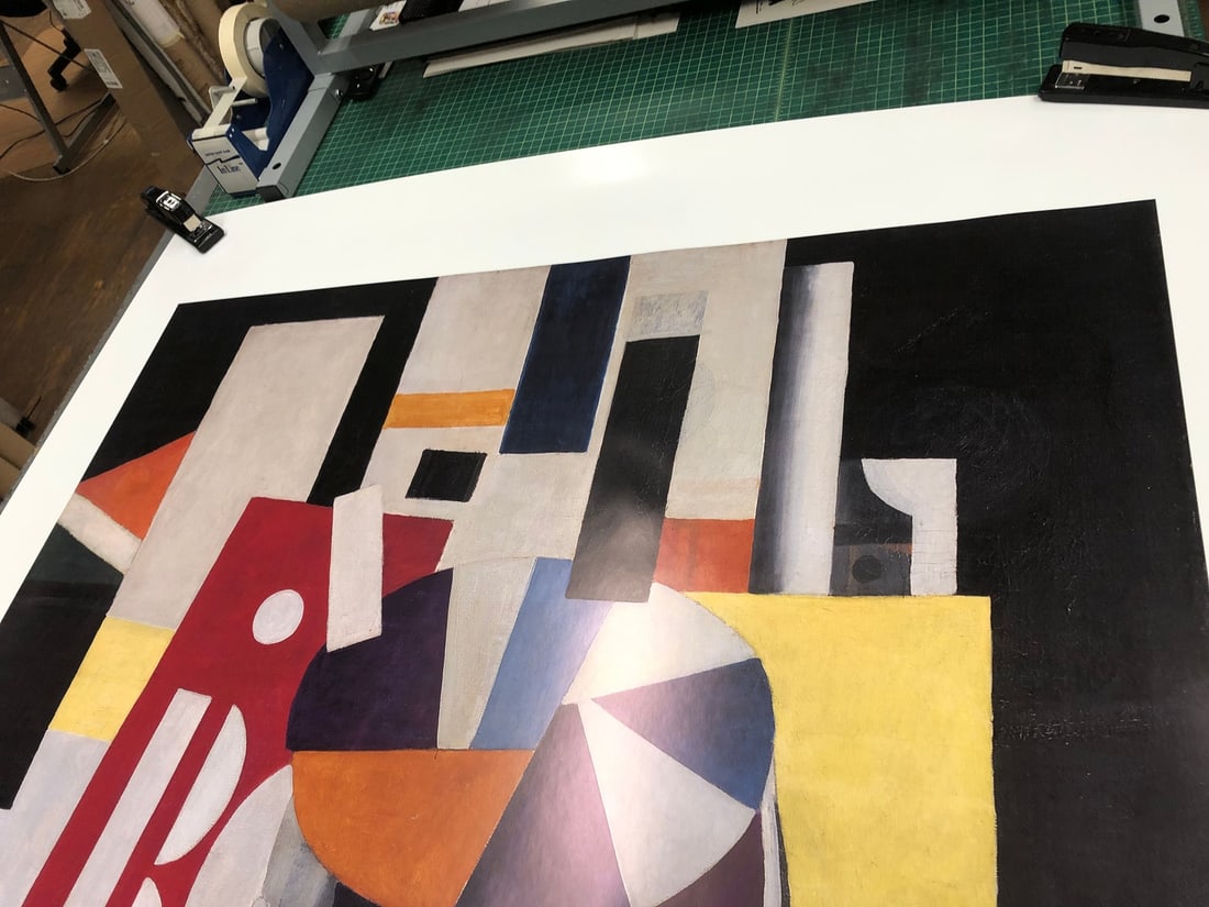 M FERNAND LEGER Composition (The Typographer) 78" x 47.75" Poster 2014 Modernism - 8