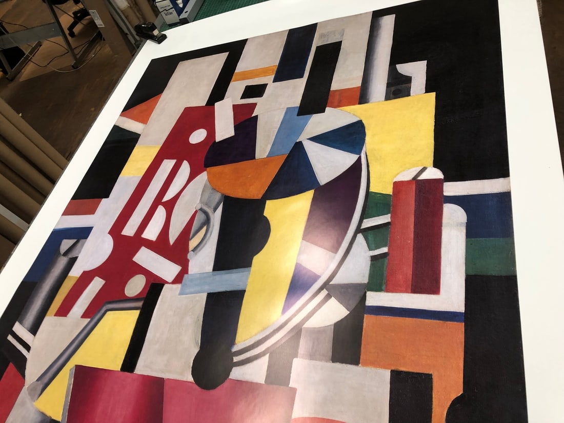 M FERNAND LEGER Composition (The Typographer) 78" x 47.75" Poster 2014 Modernism - 9