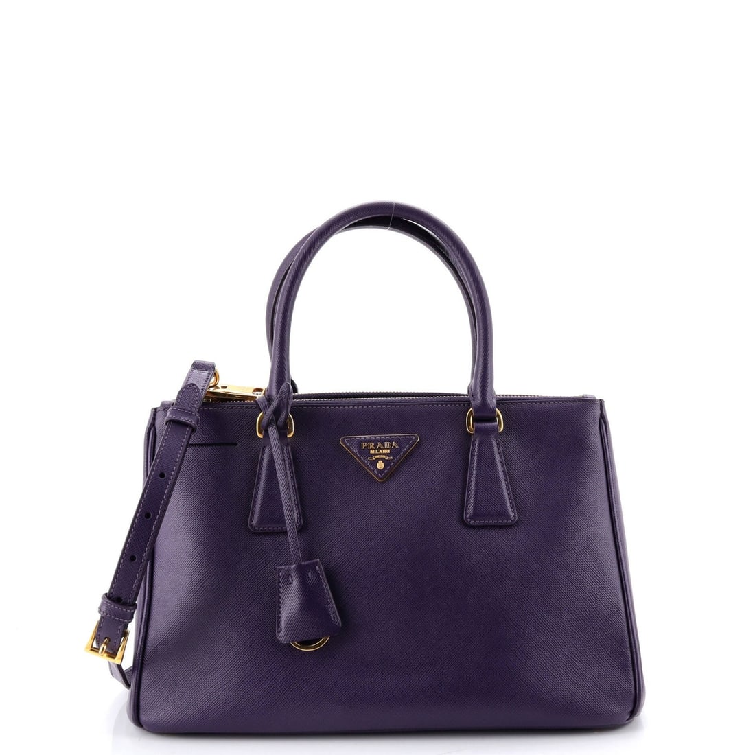 Small Prada Double Zip Lux Tote Saffiano Leather (1 of 6)
