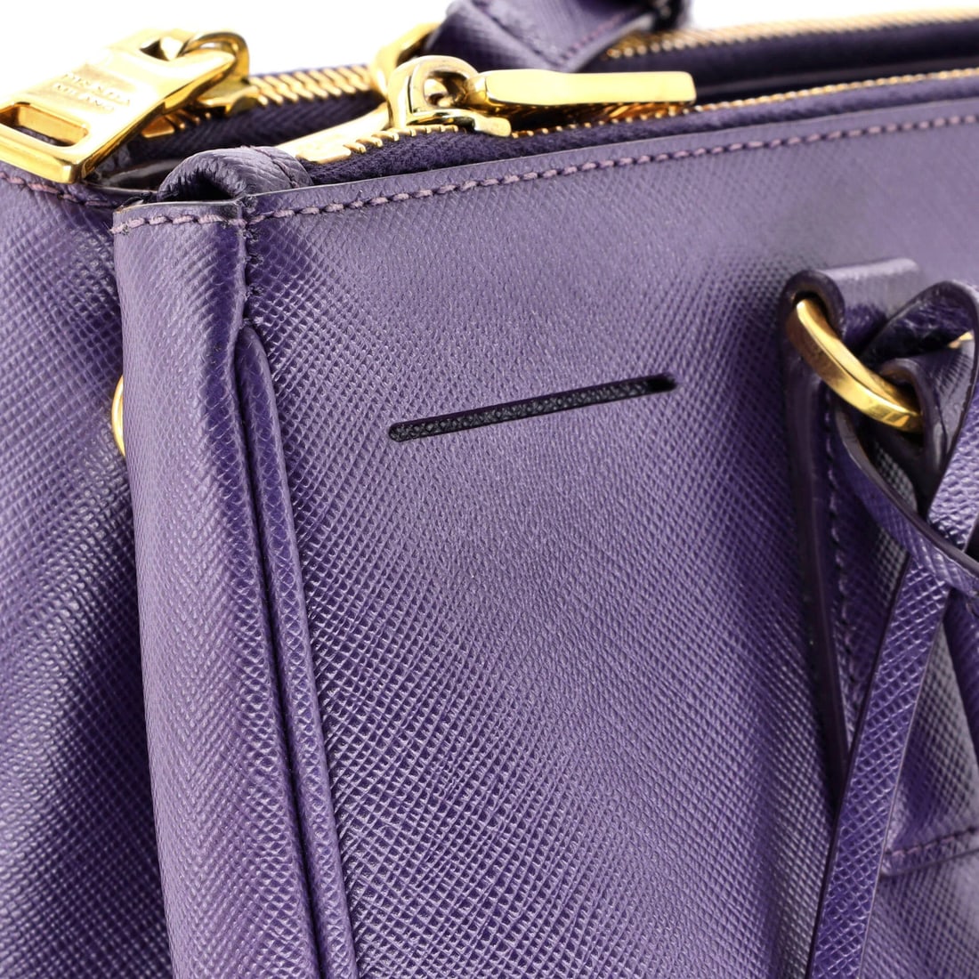 Small Prada Double Zip Lux Tote Saffiano Leather - 6