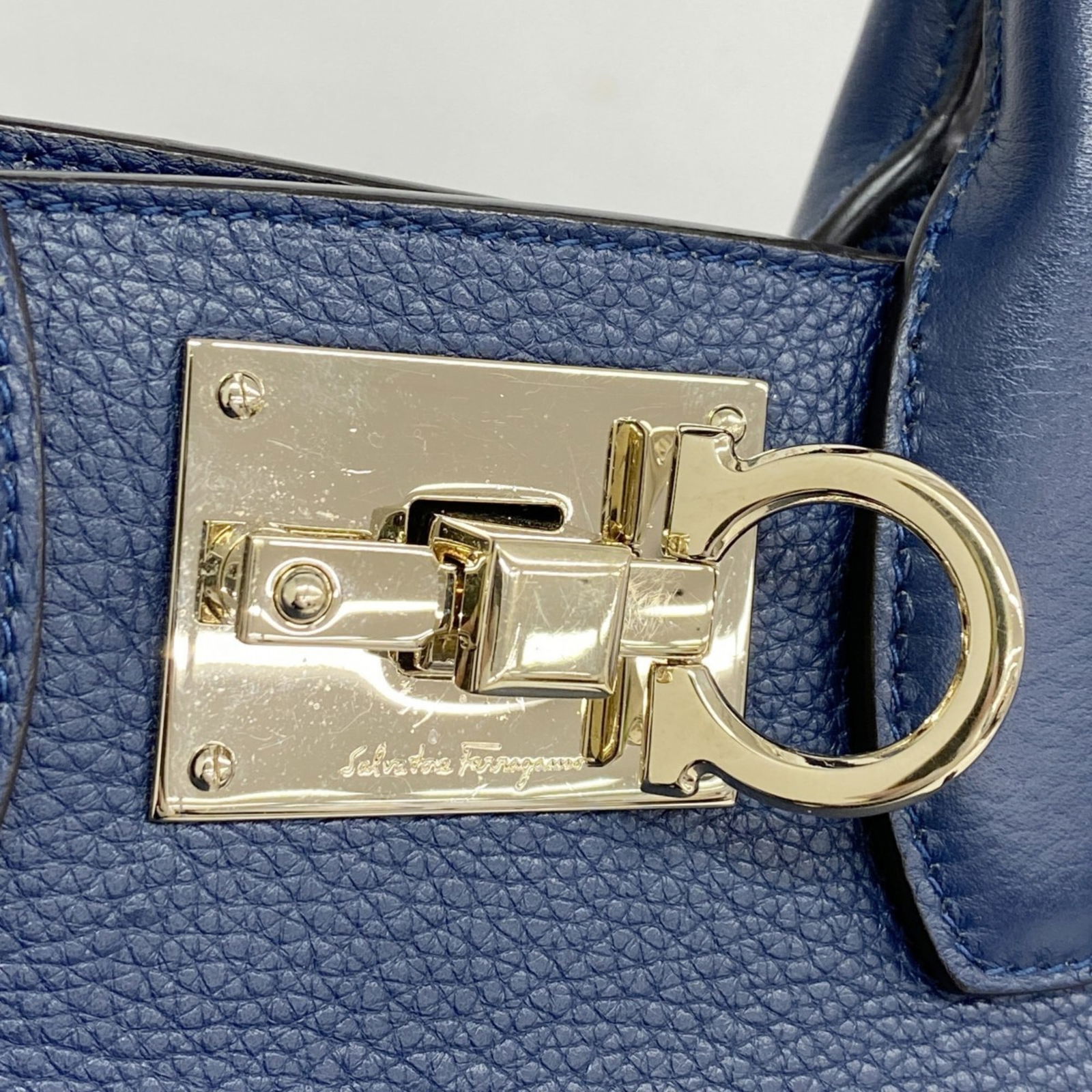Leather Salvatore Ferragamo Handbag - 9