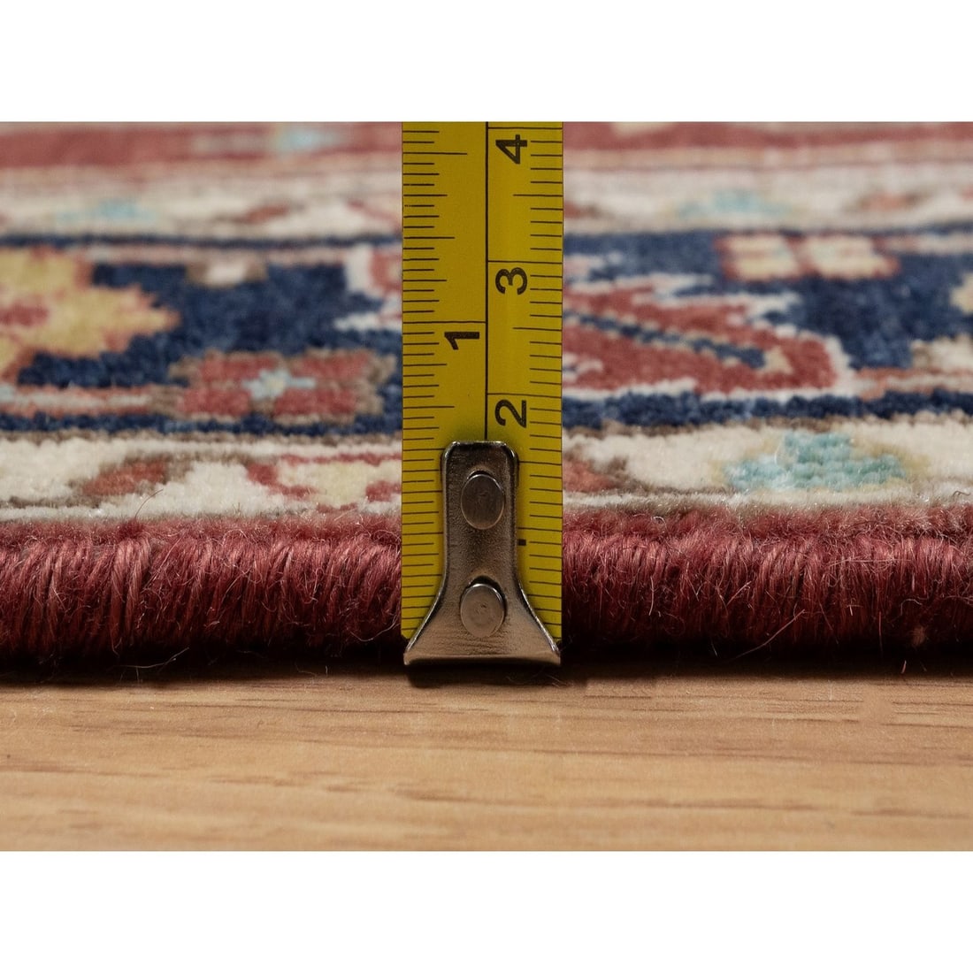 Runner 2'7"x8'2" Red Antiqued Fine Heris Re-Creation Rug Hand Knotted Wool - 7