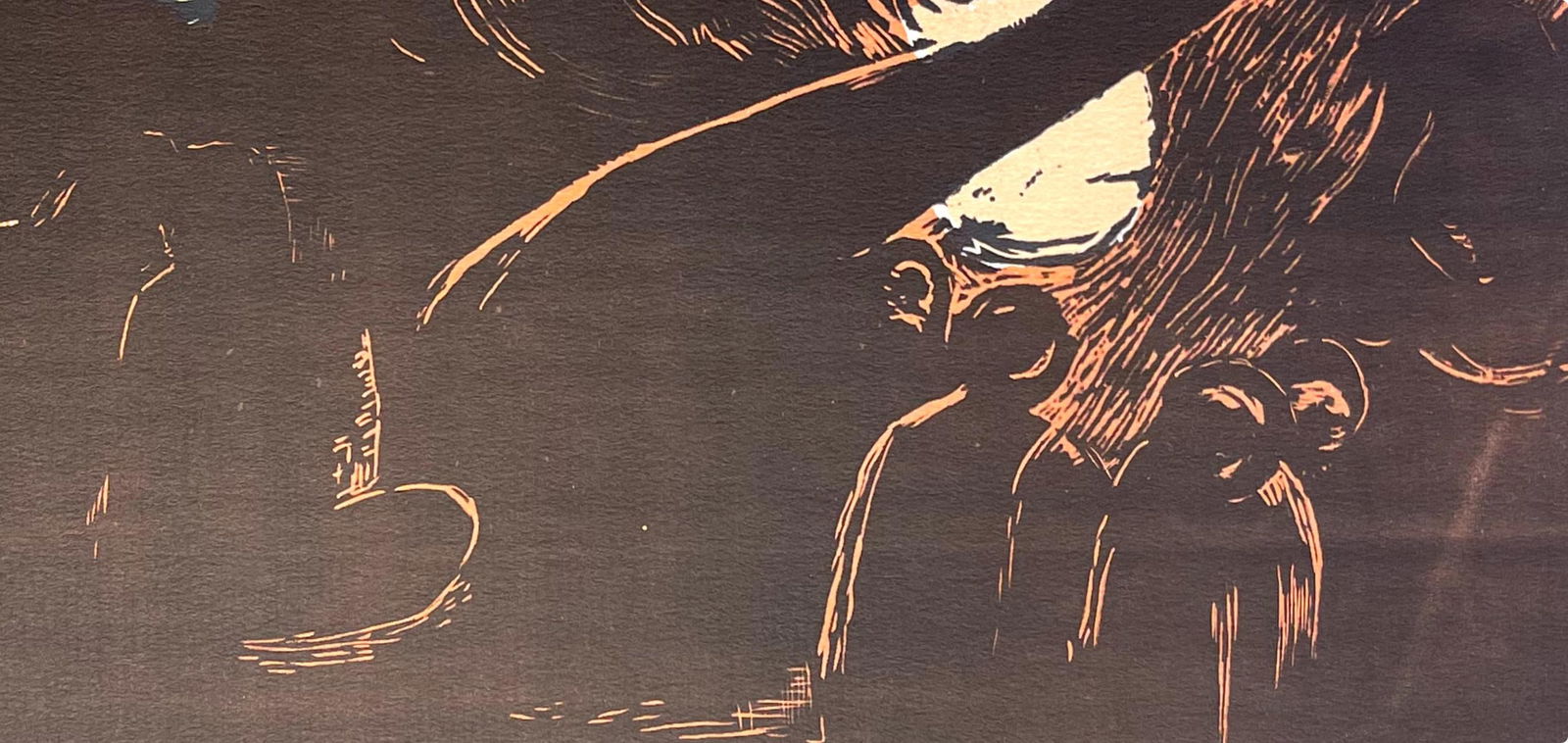 Woodcut - Paul Gauguin - The Devil Speaks (Mahna No Varua Ino) - Gauguin - 6